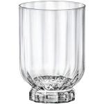 Vasos transparentes de vidrio de agua rebajados aptos para lavavajillas modernos Bormioli Rocco en pack de 6 piezas 