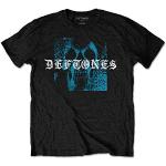 Rock Off Deftones Static Skull Oficial Camiseta para Hombre (X-Large)