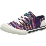 Rocket Dog Jazzin, Sneaker Mujer, Multicolor (Aloe Stripe Purple), 36 EU