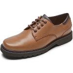 Rockport Northfield Leather - Zapatos Bajos para Hombre, marrón Oscuro, 44 EU