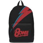 Rocksax Unisex David Bowie - Lightning Black Backpack, Black, 43cm X 30cm X 15cm UK