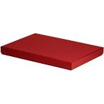 Carpetas clasificadoras rojas de cartón de materiales sostenibles 