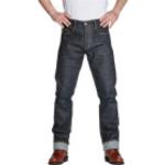 Jeans stretch azul marino ancho W32 largo L36 transpirables Clásico desgastado Rokker raw talla L 