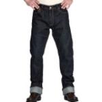 Jeans desgastados azul marino ancho W31 largo L34 transpirables Clásico desgastado Rokker raw talla L 