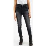 Jeans stretch grises de cuero ancho W30 largo L30 Rokker talla L para mujer 