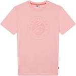 Camisetas deportivas rosas de algodón Roland garros transpirables con logo talla XS para hombre 