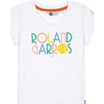 ROLAND GARROS Paige Enf Camiseta, Niñas, Blanco, 2 años
