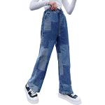 Jeans ajustables infantiles azules de denim 4 años para niña 