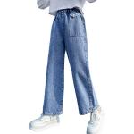Jeans ajustables infantiles azules de denim 7 años para niña 