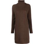 Vestidos marrones de lana de punto de punto Ralph Lauren Polo Ralph Lauren para mujer 
