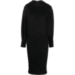 Vestidos negros de seda de manga larga manga larga Saint Laurent Paris talla XS para mujer 