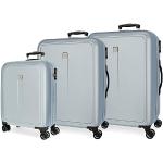 Set de maletas azules celeste de goma rebajadas de 108l con aislante térmico Roll Road para mujer 