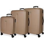 Set de maletas doradas de goma de 108l con aislante térmico Roll Road para mujer 