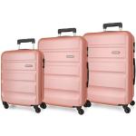 Set de maletas rosas de goma rebajadas de 56l con aislante térmico Roll Road 