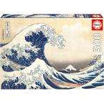 Rompecabezas 500 grandes ola de Kanagawa - Educa