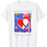Rompiendo corazones retro oficial de Elton John Camiseta