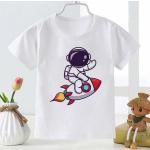 Camisetas de algodón de manga corta infantiles de punto 24 meses para niña 