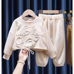 Pantalones grises de algodón de deporte infantiles informales 3 años para bebé 