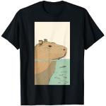 Ropa de vida silvestre con diseño de capibara y estampado natural Camiseta