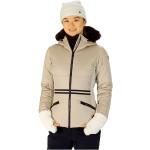 Chaquetas marrones de sintético de esquí impermeables, transpirables con capucha Rossignol talla XL para mujer 