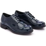 Zapatos azul marino de goma con puntera redonda con cordones formales Moustache talla 23 para mujer 