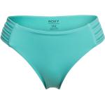 Bragas de bikini turquesas de goma tallas grandes con logo Roxy para mujer 