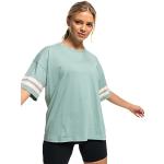 Camisetas azules de manga corta tallas grandes manga corta Roxy talla XL para mujer 