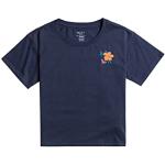 Camisetas azules de manga corta infantiles rebajadas Roxy 12 años para niña 