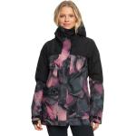 Chaquetas lila de gore tex de esquí de invierno con capucha Roxy talla XS de materiales sostenibles para mujer 