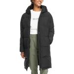 Abrigos grises de poliester con capucha  con forro acolchados Roxy talla M para mujer 