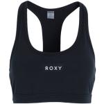 Tops negros de poliester sin mangas con cuello redondo acolchados Roxy talla XS para mujer 