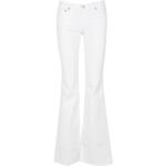 Jeans acampanados blancos de denim talla S para mujer 