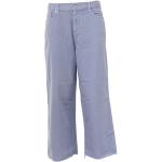 Jeans desgastados morados de denim desgastado talla S para mujer 