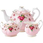 Tazas rosas de porcelana de té  vintage floreadas Royal Albert 