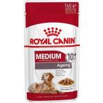 Royal Canin Medium Ageing comida húmeda para perro en edad avanzada de razas tamaño mediano - Pack 10 x Bolsa de 140 gr