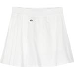 Faldas plisadas blancas de goma con logo Lacoste talla S para mujer 