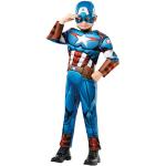 Disfraces azules de superhéroes infantiles rebajados Capitán América acolchados Rubie´s 6 años 