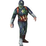 Disfraces multicolor de zombie Capitán América acolchados Rubie´s talla XL para hombre 