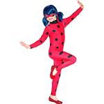 Rubies Disfraz Ladybug Clásico para niñas, Jumpsuit impreso digitalmente con antifaz, Oficial Miraculous Ladybug para Navidad, Carnaval, Halloween y cumpleaños