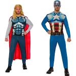 Disfraces de Halloween Capitán América Rubie´s talla XL para hombre 