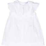 Vestidos infantiles blancos de algodón rebajados informales Armani Emporio Armani con volantes 