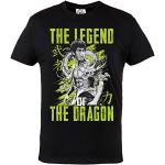Rule Out Hombre Camiseta. Bruce Lee. The Legend of The Dragon. Karate. Negro Casual Wear (Taille Xlarge)