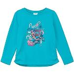 s.Oliver Junior Camiseta de Manga Larga para niña, Color Azul y Verde 104, Azul/Verde, 4 años
