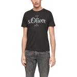 Camisetas negras de cuello redondo con cuello redondo con logo s.Oliver talla M para hombre 