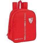 Mochilas escolares rojas de poliester Sevilla FC Safta infantiles 