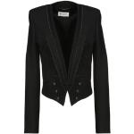 Moda negra de lana Saint Laurent Paris talla XS para mujer 
