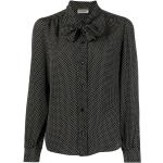 Blusas negras de lunares  con lunares Saint Laurent Paris talla XL para mujer 