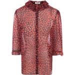 Camisas estampadas multicolor de seda manga corta con cuello redondo Saint Laurent Paris talla L para mujer 