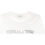 Camisetas estampada blancas informales Saint Laurent Paris talla S para mujer 