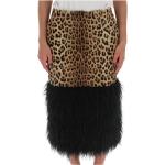 Faldas tubo negras leopardo Saint Laurent Paris talla M para mujer 